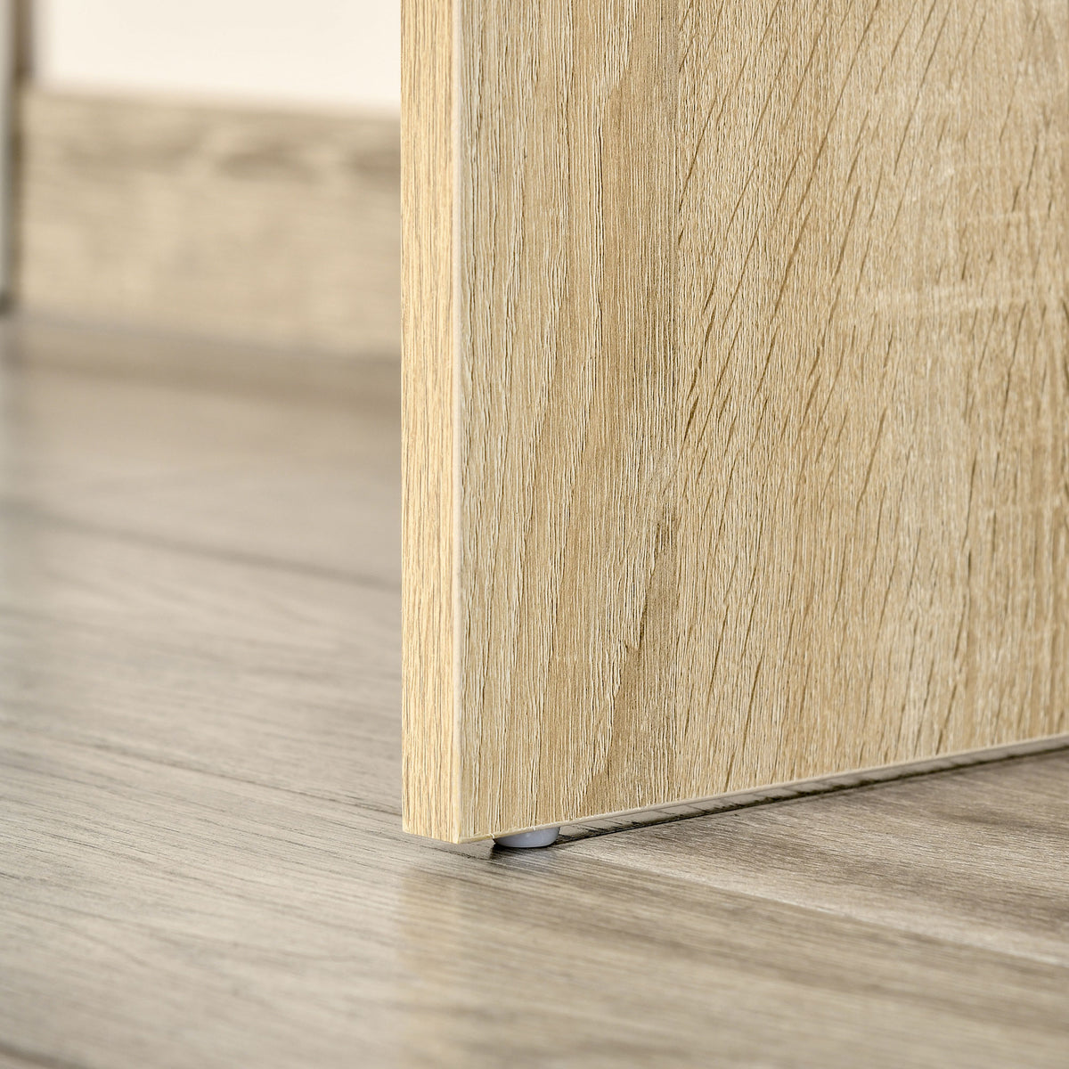 L-Shaped Desk, Corner Computer Desk with Storage Drawer, Adjustable Shelf, Cabinet for Home Office and Study, 120 x 92 x 75cm, Oak and White