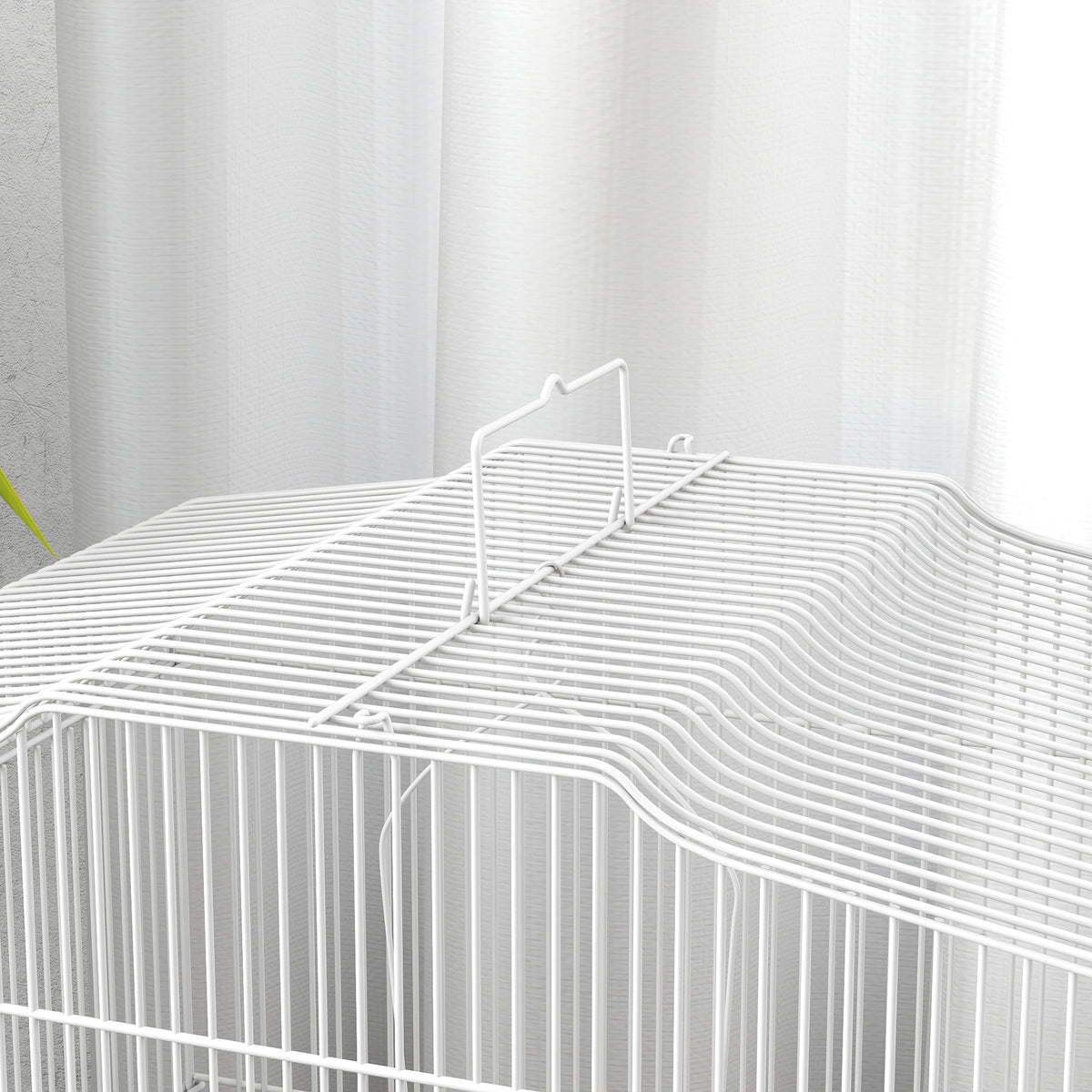 Large Metal Bird Cage with Perches, Food Bowls, Swing, for Budgies, Parakeets, Blue