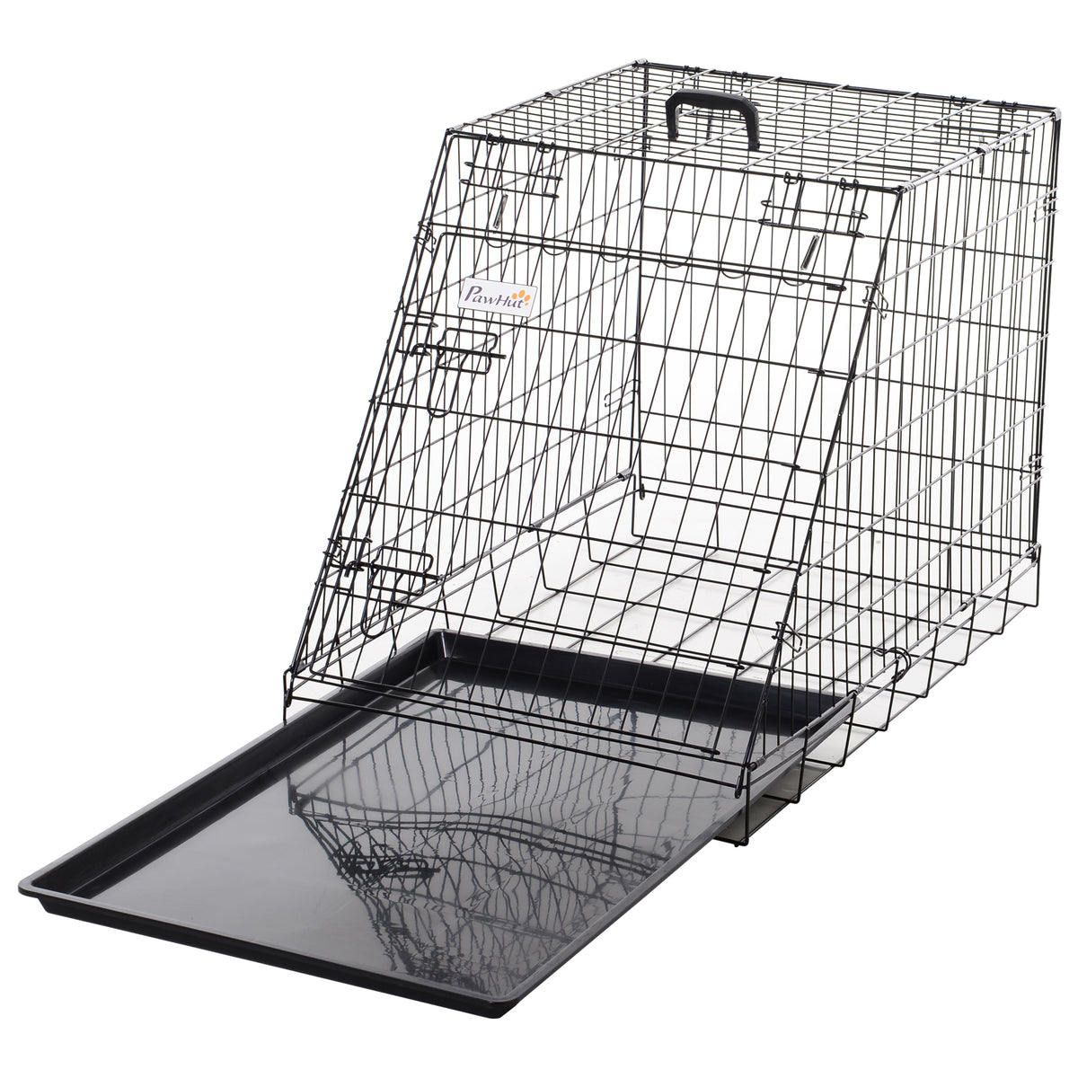 Trapeze Collapsible Dog Pet Travel Box Cage Removable Tray 93 x 58 x 65cm