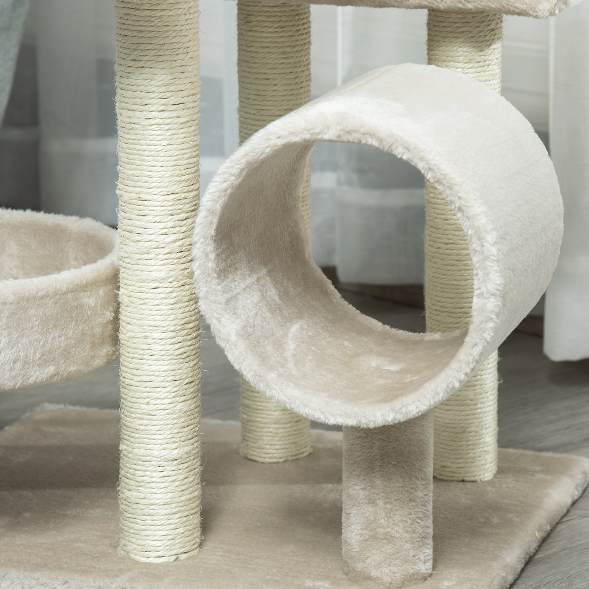 Cat Tree for Indoor Cats Kitten Pet Scratching Post Perch Activity Centre Scratcher Climb Post Play House Arch