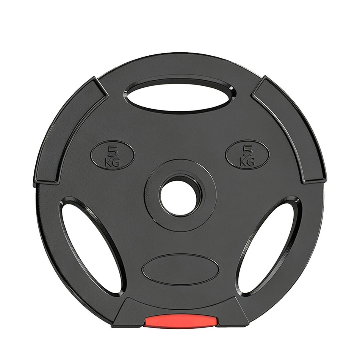 Weight Plates Set, with Two 5kg and Two 2.5kg weights, Black