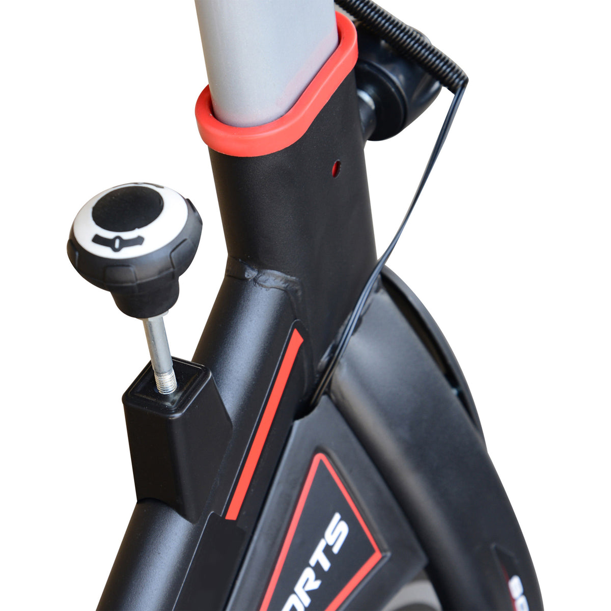 Exercise Bike, Indoor Cycling, with LCD Display, Heart Rate, Sensor - Black