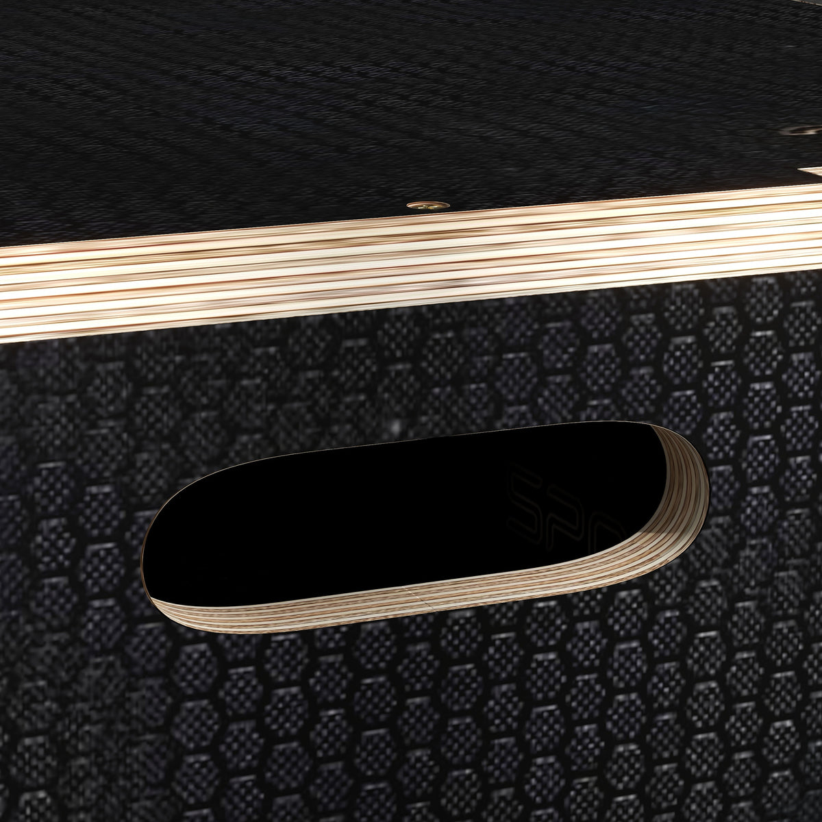 Multi-Faceted Jump Box, Wooden Step Up Box, for Home, Gym, Exercise, 16.1"/20.1"/24" - Black
