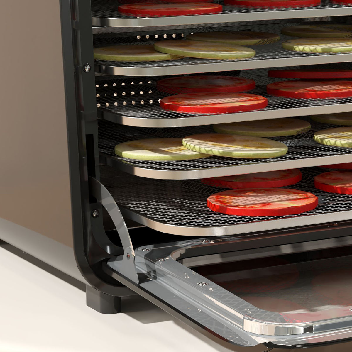35-70°C Six-Tray Food Dehydrator - Black