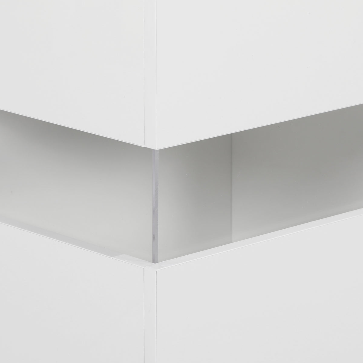 LED Light Sideboard - High Gloss White