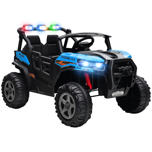 24V Electric Ride on Car, 2-Seater Electric Car for Kids with Remote, Bluetooth, Soft Start, Suspension Spring