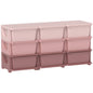 Kids Storage Unit, with Nine Drawers - Pink