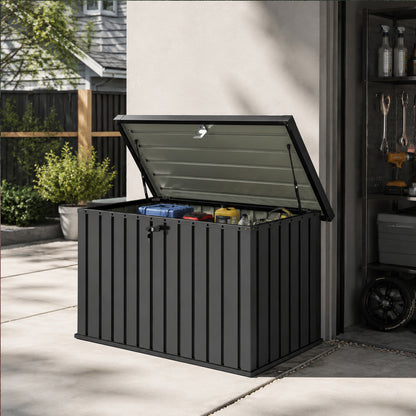 400L Galvanised Steel Garden Storage Box