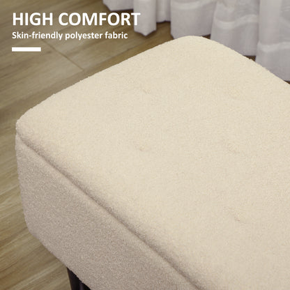57L Teddy Fleece Storage Ottoman