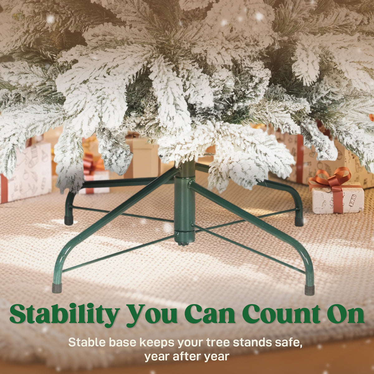 6ft Flocked Artificial Christmas Tree