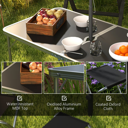Four-Person Foldable Aluminium Picnic Set