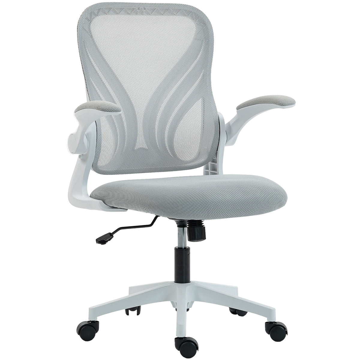 Mesh Office Chair with Foldable Backrest - Light Grey