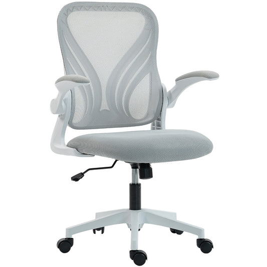 Mesh Office Chair with Foldable Backrest - Light Grey