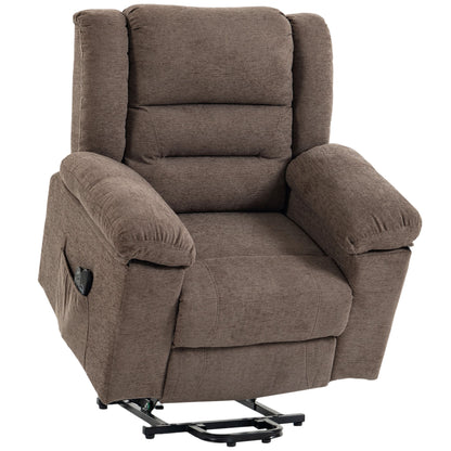 Oversized Riser Recliner Chair with Massage and Heat, Power Lift Recliner for Elderly with Wide Seat and Back