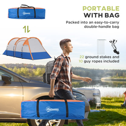 Two Man Two-Room Tent, with Porch and Accessories