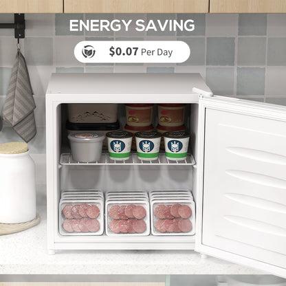 35L Mini Freezer, -24℃ to -14℃ Temperature - White