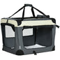 70cm Foldable Pet Carrier, with Cushion, for Small Dogs and Cats - Grey