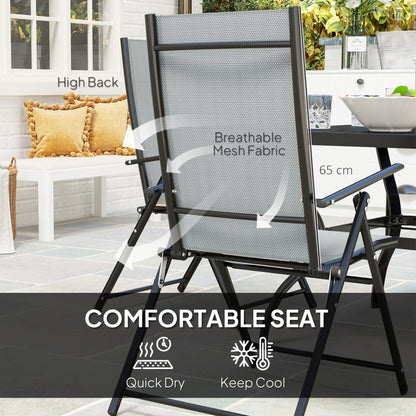 Five-Piece Steel Frame Patio Set