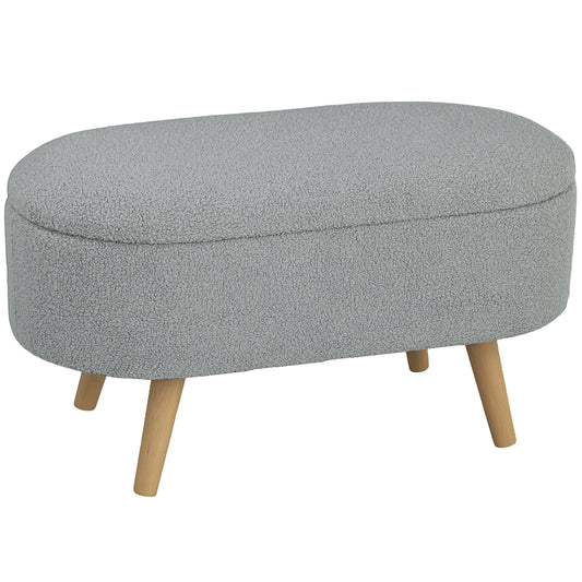 Teddy Fleece Storage Ottoman