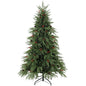 6ft Artificial Christmas Tree with Pinecones, Red Berries, Hinged Predecorated Xmas Tree with 2843 Branch Tips