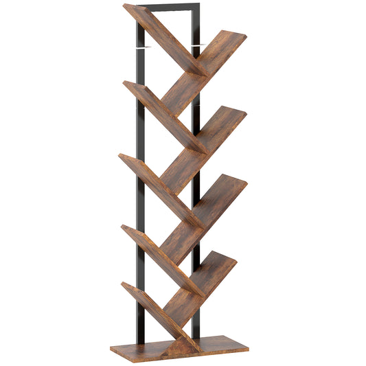 Eight-Section Tree Bookcase - Wood-Effect