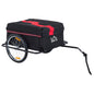 Two-Wheel Bicycle Large Cargo Wagon Trailer Oxford Fabric, Folding Storage, & Removable Cover, Red