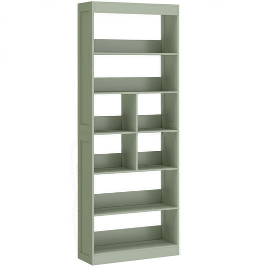 Bookcase, 6-Tier Bookshelf with Open Storage Shelves, Cubes, 180 cm Tall Display Shelf with Anti-Tipping Design