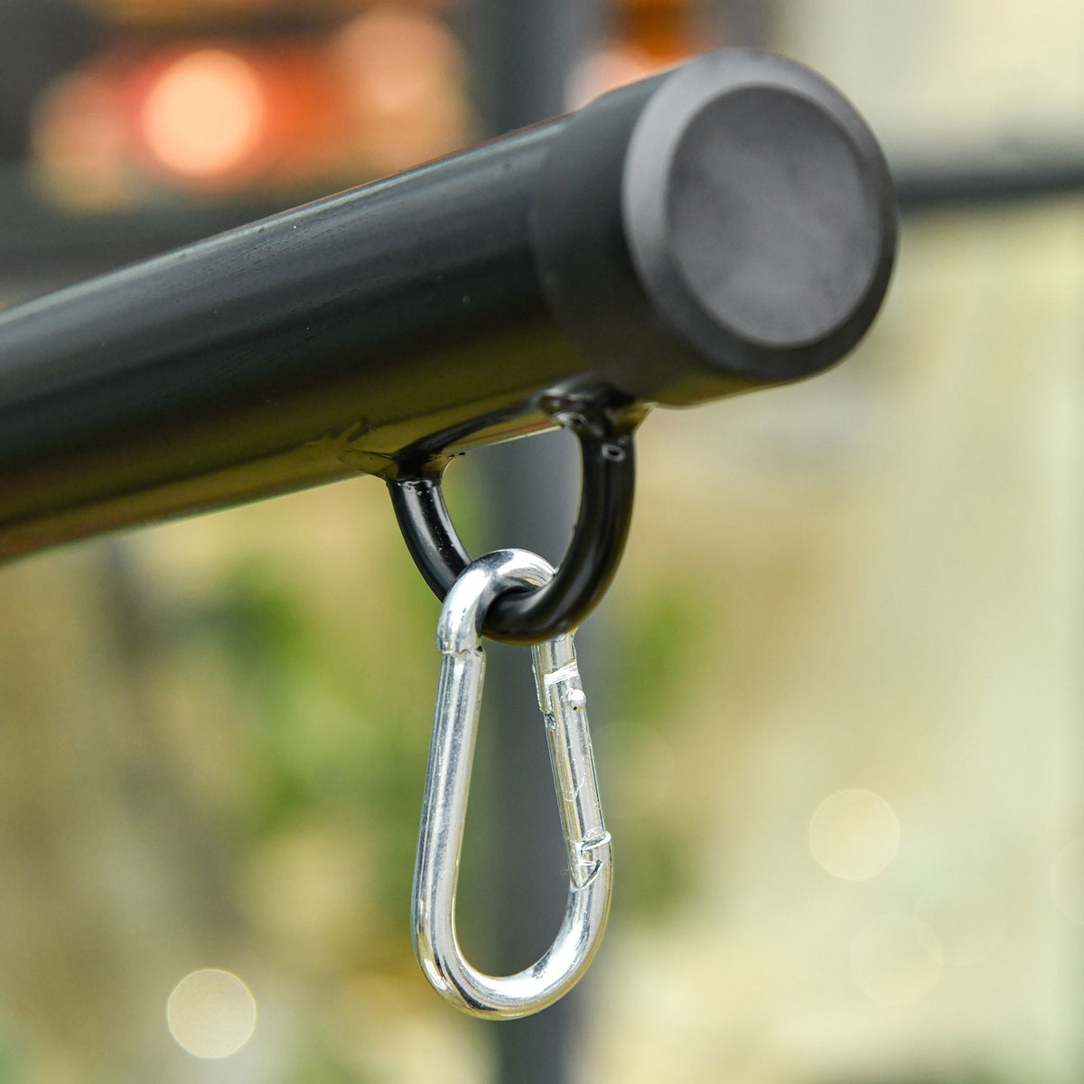Hanging Hammock Stand Hammock Chair Stand C Stand Steel Heavy Duty Stand for Hanging Hammock Air Porch Swing Chair Indoor Outdoor (Only Construction)