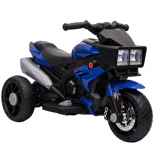 Kids Electric Motorcycle Ride-On Toy, 3-Wheel Battery-Operated Motorbike with Horn, Toddler Ride On Bike