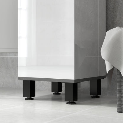 190cm Slim Bathroom Storage Cabinet - White