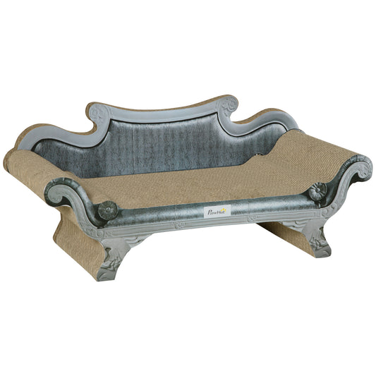 Cat Scratching Board Cardboard Cat Scratchers Lounger, 60 x 29 x 26.5cm