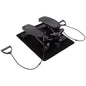Portable Mini Stepper, Exercise Fitness Machine for Legs Arms Thigh Toner Toning Machine, Stair Steps Workout Training Fitness, w/ Resistance Bands and Floor Mat, Black