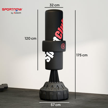 6ft Heavy Boxing Bag with Stand and Suction Cup Base