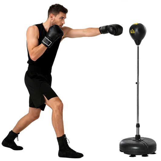 Punching Bag with Stand, 133-151cm Adjustable Height, for Teens