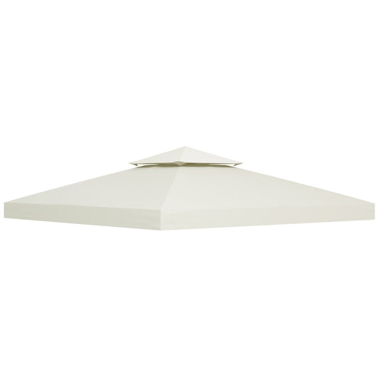 3 x 3 m Replacement Gazebo Canopy - Cream White