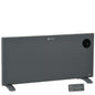 2000W Electric Convector Heater, Freestanding or Wall Mounted, Space Heater with Adjustable Thermostat, Timer, Grey