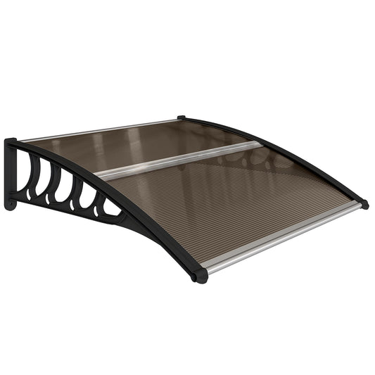 Front Door Canopy, Outdoor Awning, Rain Shelter for Window, Porch and Front/Back Door, 103 x 96.5 cm