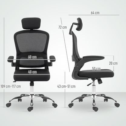 Mesh Back Office Chair, with Lumbar Support