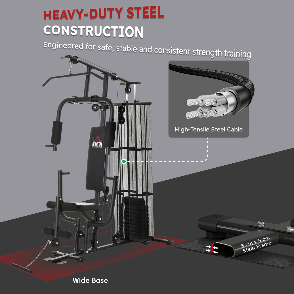 Multifunction Home Gym System Weight Training Exercise Workout Station