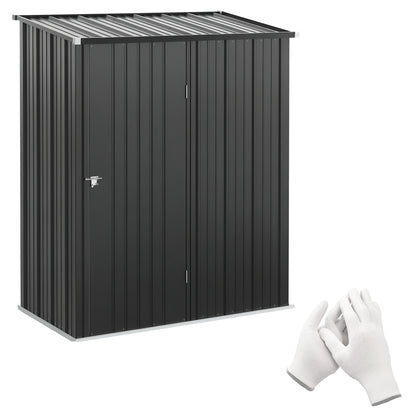 5.3 x 3.1ft Corrugated Steel Garden Shed