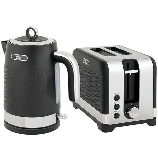 Textured Kettle and Toaster Set