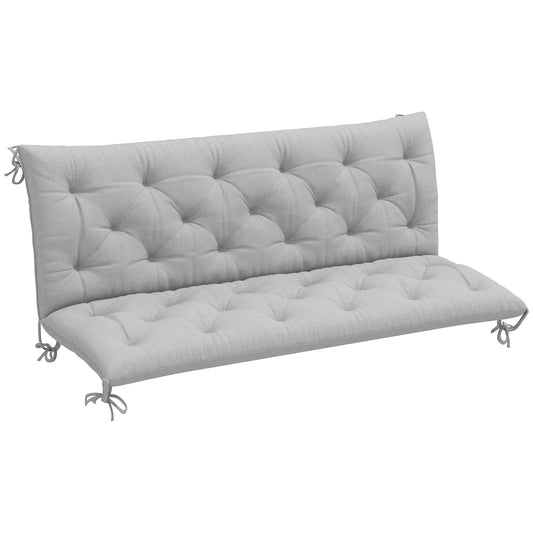 Three-Seater Bench Cushion - Light Grey