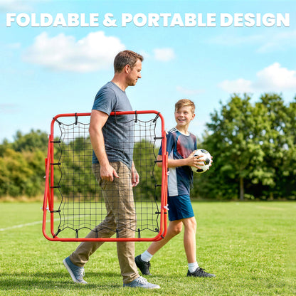 Rebounder Net, Practise Kickback Goal, for Teens, Adults Training