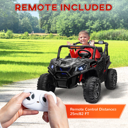 24V 2 Seater Kids Electric Car with Remote Control, Suspension System, Slow Start, 3 Speeds, for 3-8 Years