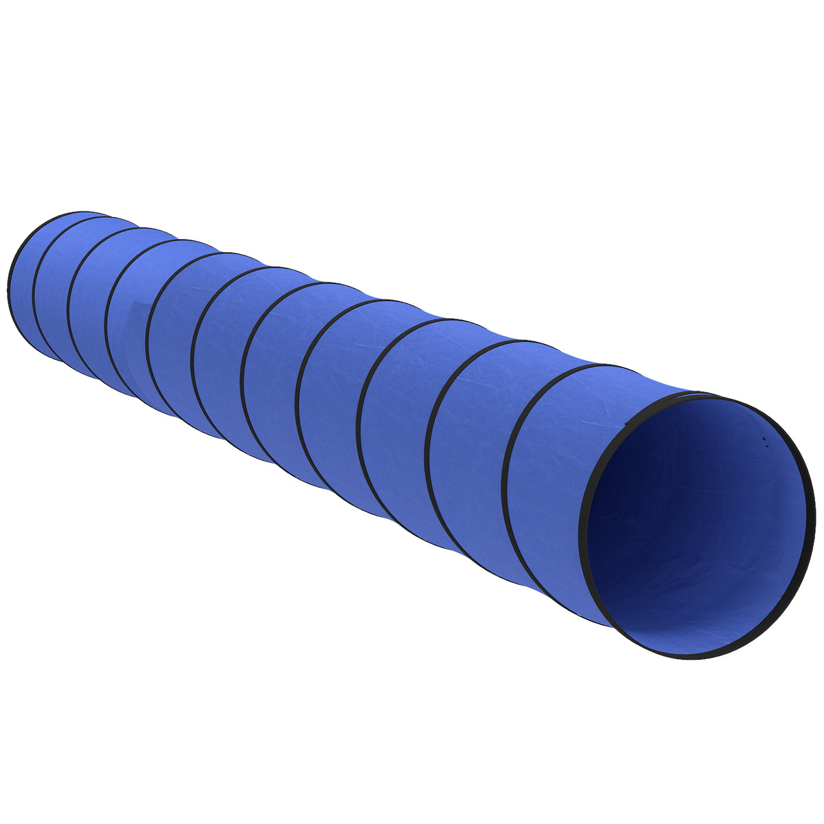 Dog Tunnel, 500 x 60 cm, Foldable Play Tunnel with 6 Pegs and Bag, Tear-Resistant Outdoor Dog Agility Equipment, Blue
