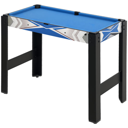 5-in-1 Multi Games Table, with Mini Pool, Table Tennis, Basketball, Hockey, Archery, Blue