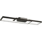 LED Ceiling Light, Modern Dimmable Ceiling Light with Wall Switch & Remote Control, Flush Mount Fixture Lamp with 3000-6000K Colour Temperatures for Living Room, Bedroom, Black