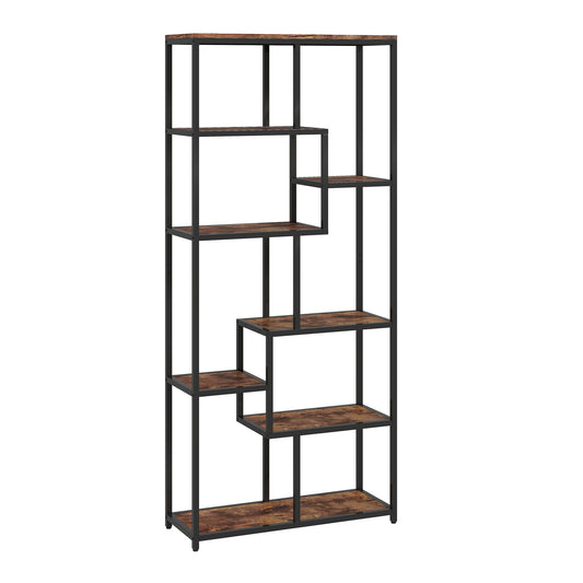 Seven-Tier Geometric Bookcase