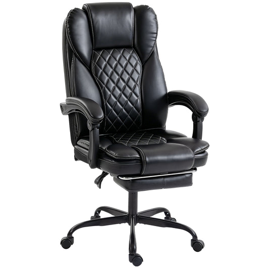 Executive Home Office Chair Reclining Function Footrest Computer Desk Chair High Back