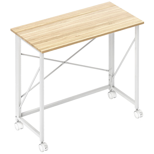 80 cm Folding Desk on Wheels
